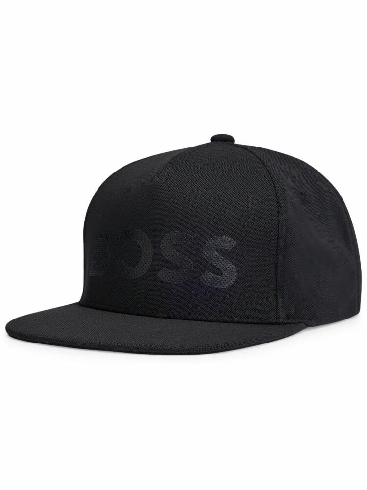 BOSS logo-print cap - Black Cover