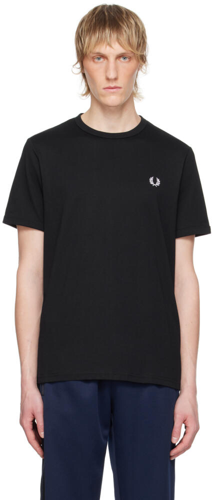 Fred Perry Black Ringer T-Shirt Cover