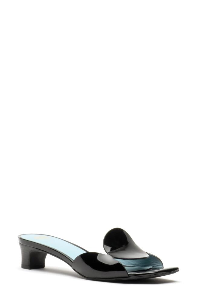 Frances Valentine Sandy Slide Sandal in Black Cover