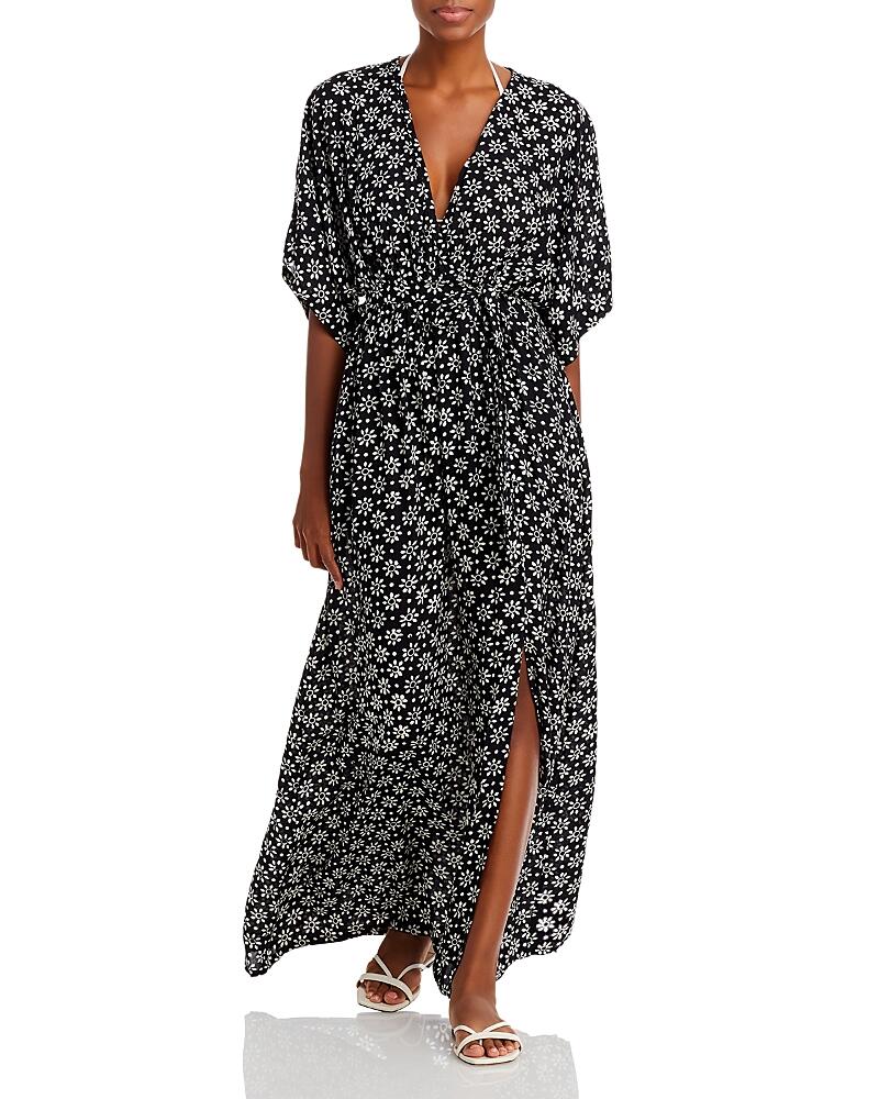 Tiare Hawaii Elise Floral Print Maxi Dress Swim Cover-Up Cover