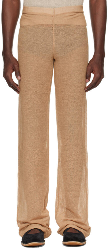 Ludovic de Saint Sernin Beige Mermaid Trousers Cover