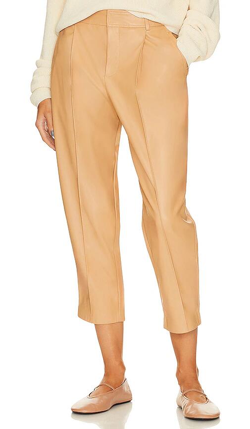 BCBGeneration Faux Leather Pants in Tan Cover