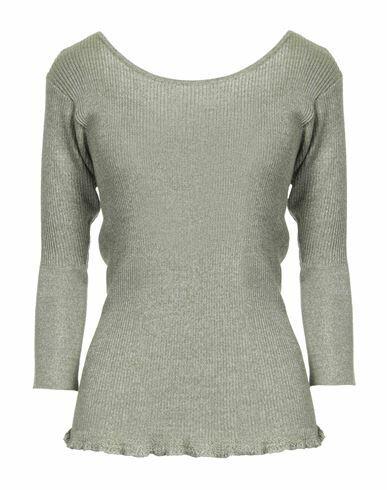 Majestic Filatures Woman Sweater Green Viscose, Textile fibers Cover