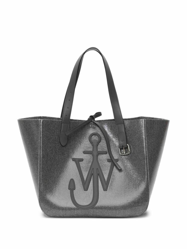 JW Anderson Belt Anchor-appliqué tote bag - Grey Cover