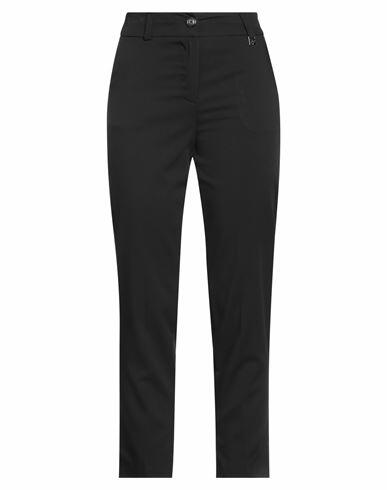 Mdm Mademoiselle Du Monde Woman Pants Black Polyester, Rayon, Elastane Cover