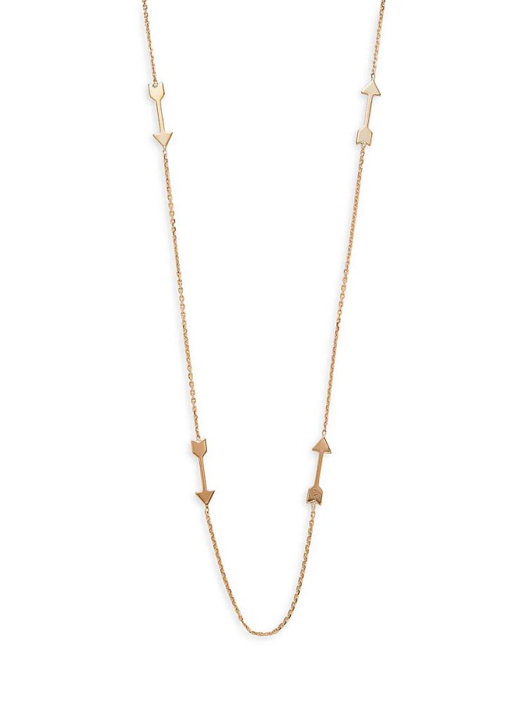 Zoë Chicco Women's Feel The Love 14K Yellow Gold Arrow Necklace Cover