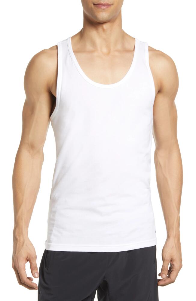 Nike Men's 2-Pack Dri-FIT Stretch Cotton Tanks in White Cover