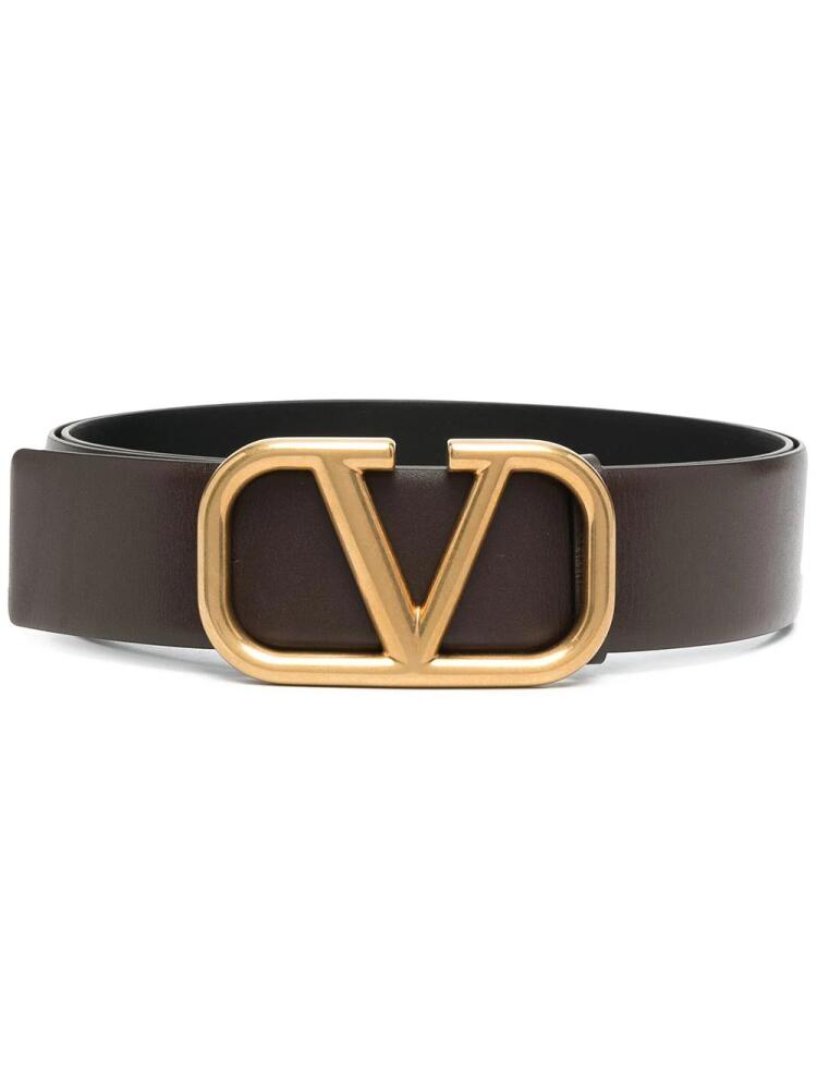 Valentino Garavani VLogo leather belt - Brown Cover