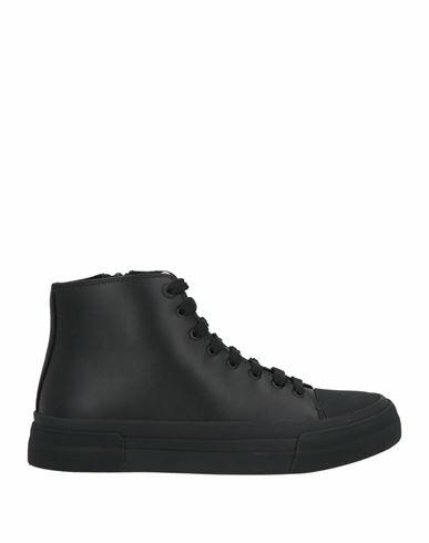 Emporio Armani Man Sneakers Black Leather Cover