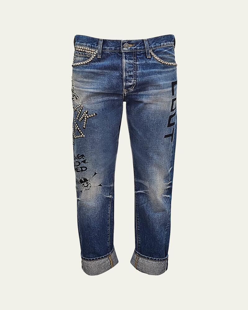 Cout De La Liberte Men's Bobby Freaky Studded Selvedge Jeans Cover