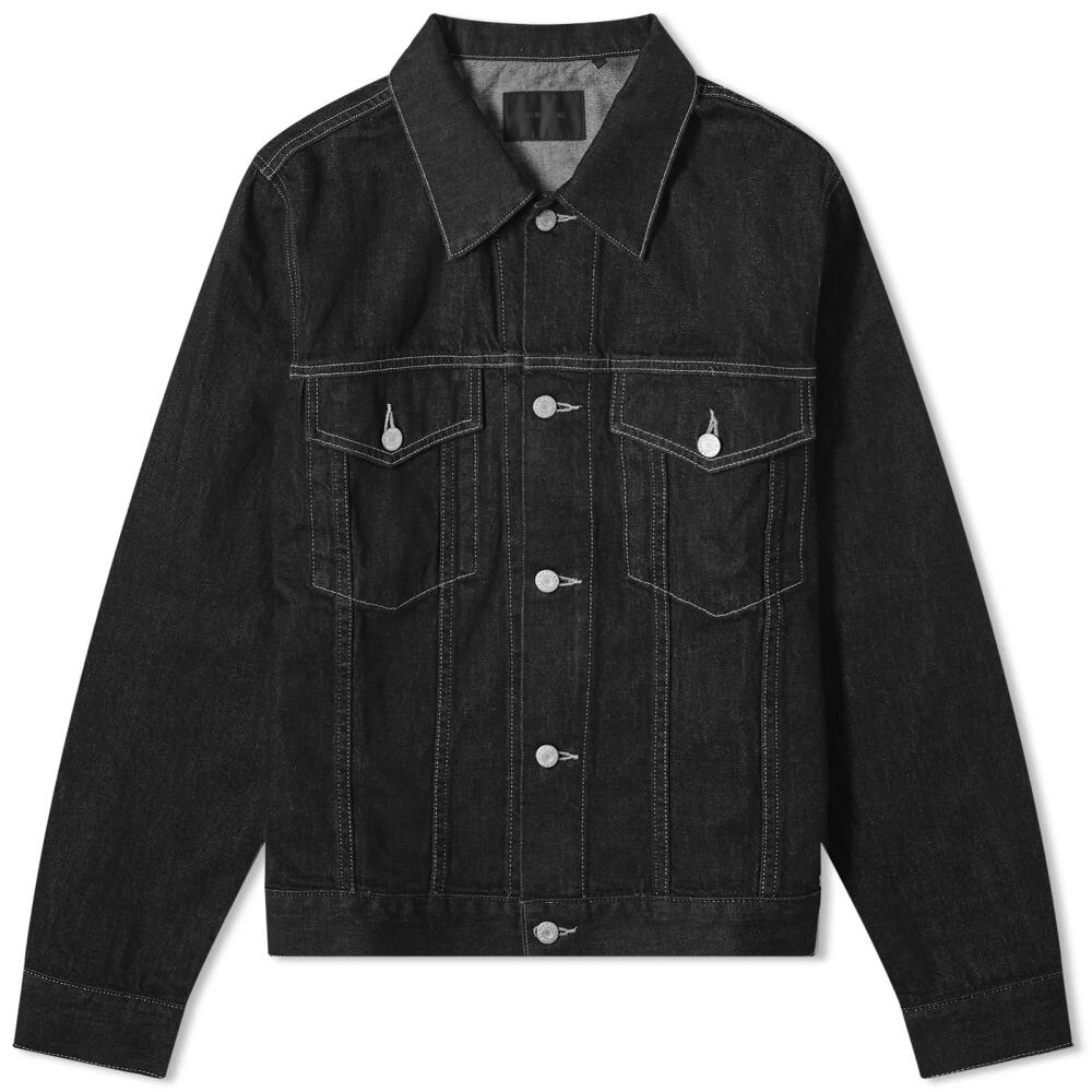 Helmut Lang Men's Denim Trucker Jacket in Black Rinse Cover