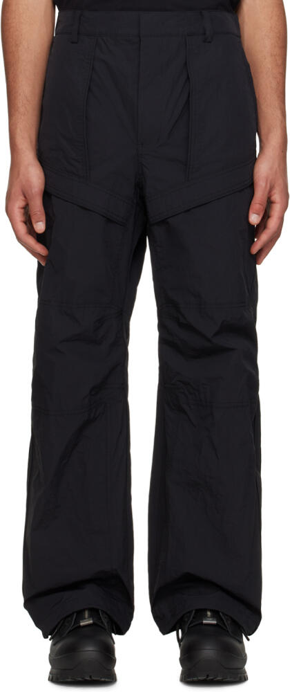 Juun.J Black Paneled Trousers Cover