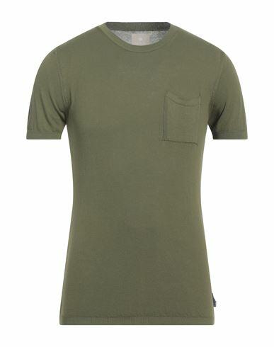 At. p.co Man Sweater Military green Cotton Cover