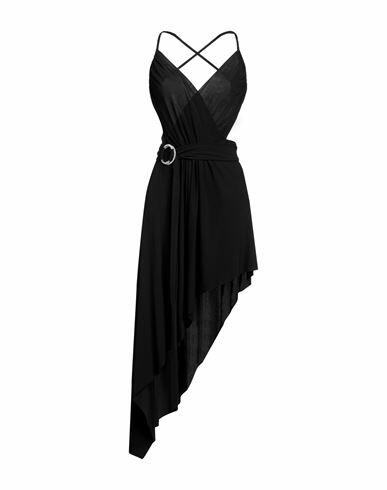 Alexandre Vauthier Woman Mini dress Black Viscose, Elastane, Glass, Brass Cover