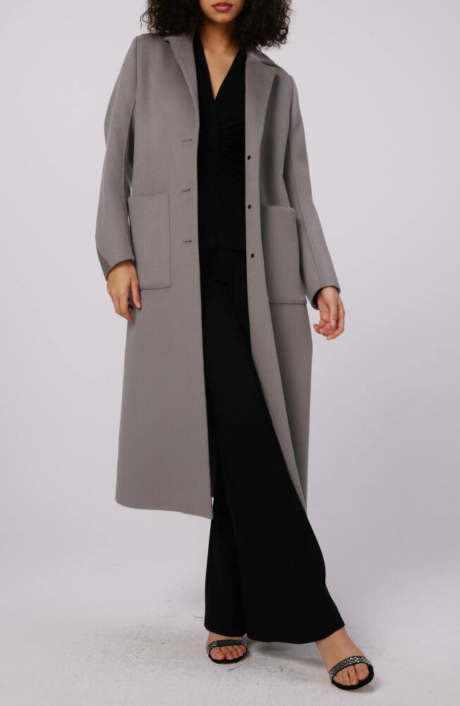 Diane von Furstenberg Nene Wool Coat in Elephant Grey Cover