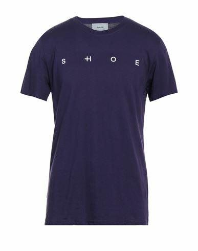 Shoe Man T-shirt Purple Cotton Cover