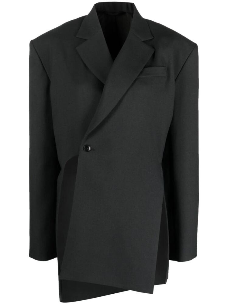 QUIRA asymmetric single-breasted blazer - Grey Cover