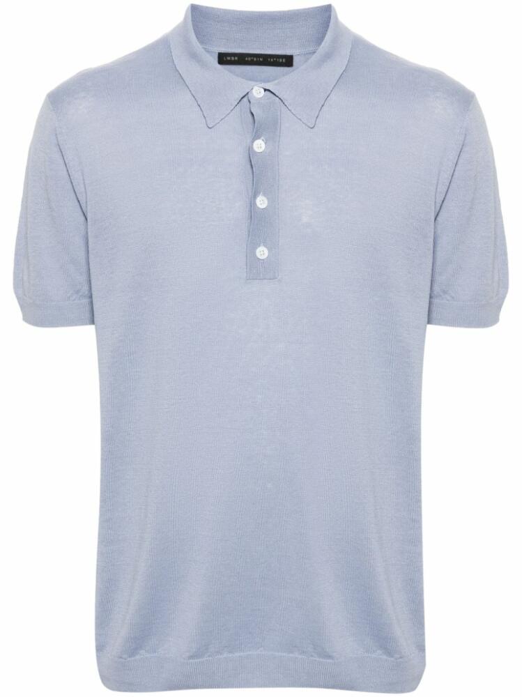 Low Brand fine-knit polo shirt - Purple Cover