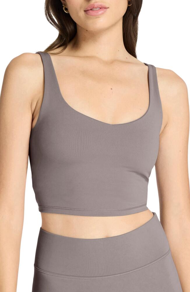 BANDIER Tempo Crop Bra Top in Iron Cover