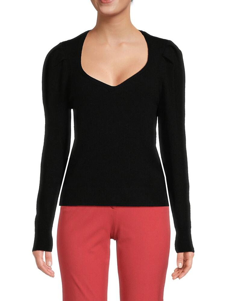 ba & sh Women's Puff Sleeve Sweater - Noir Cover