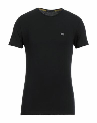 Yes Zee By Essenza Man T-shirt Black Cotton, Elastane Cover