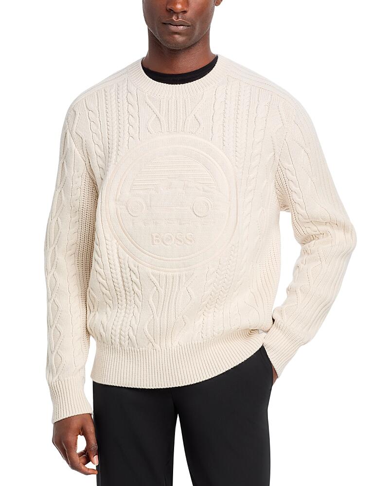 Boss x Porsche Dionel Cable Knit Crewneck Sweater Cover