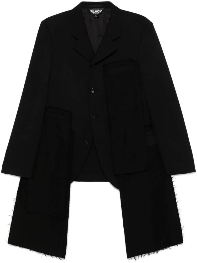 Black Comme Des Garçons deconstructed blazer Cover