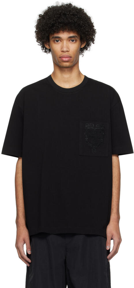 Solid Homme Black Pocket T-Shirt Cover