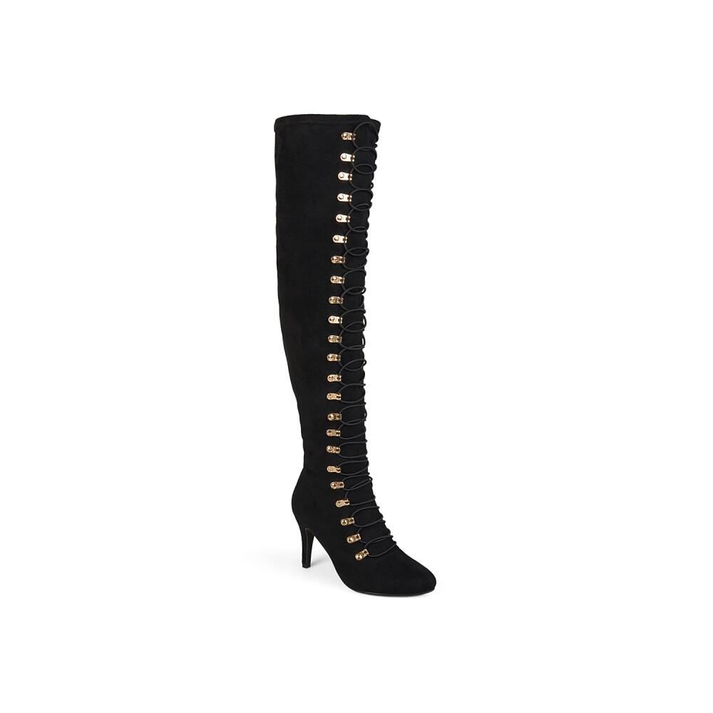 Journee Collection Trill Wide Calf Thigh High Boot | Women's | Black Cover