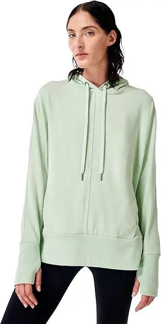 Sweaty Betty Liberate Luxe Fleece Hoodie (Salix Green) Women's Clothing Cover