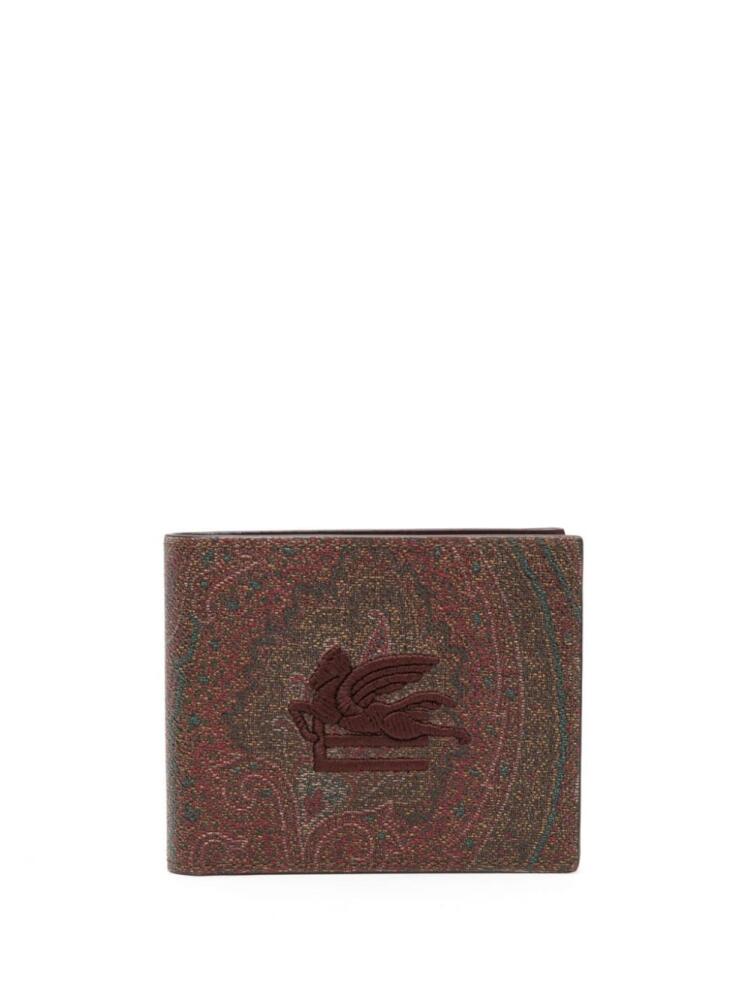 ETRO Pegaso paisley-pattern wallet - Red Cover