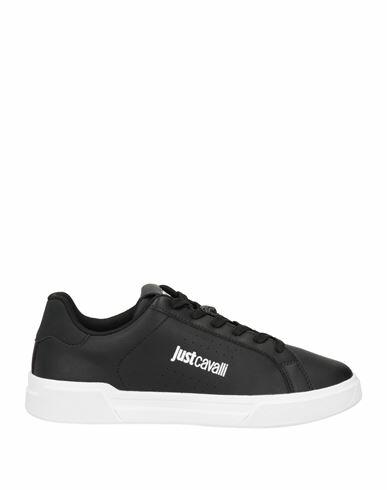 Just Cavalli Man Sneakers Black Leather Cover