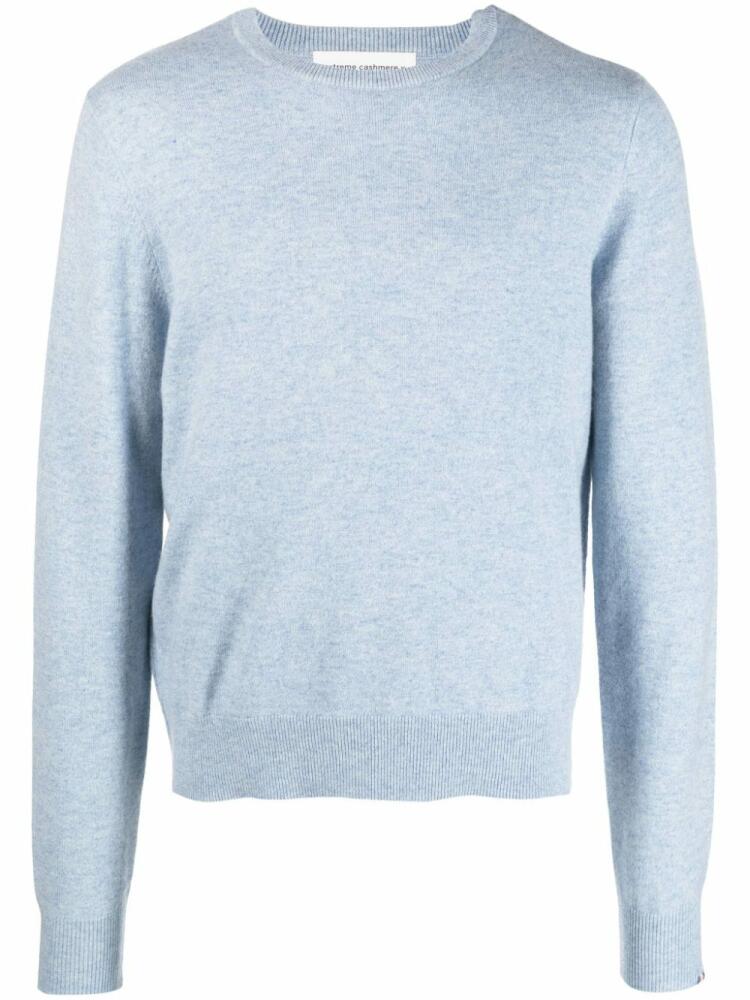 extreme cashmere crew-neck cashmere blend jumper - Blue Cover