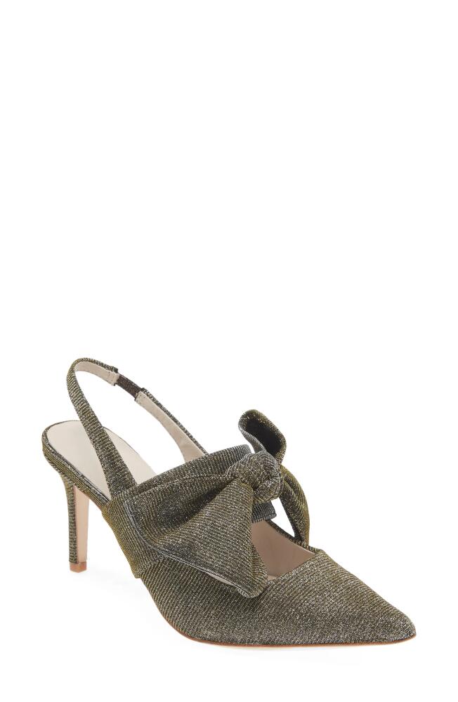 KOKO + PALENKI Francisme Pointed Toe Pump in Bronze Iridescent Leather Cover