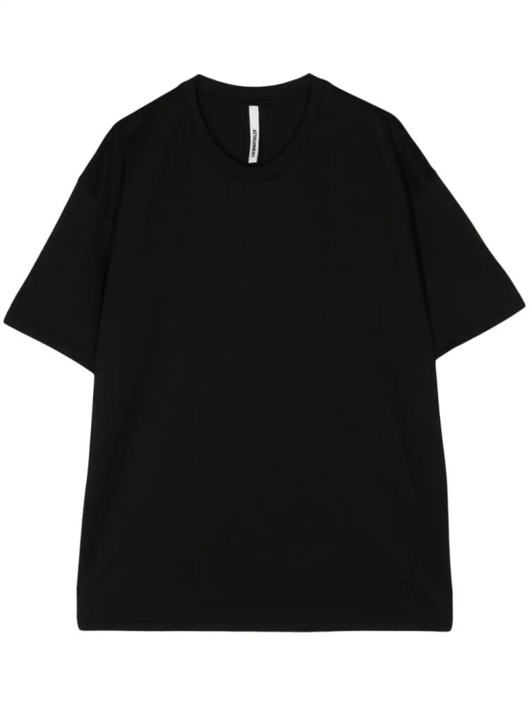 Attachment crew-neck cotton T-shirt - Black Cover