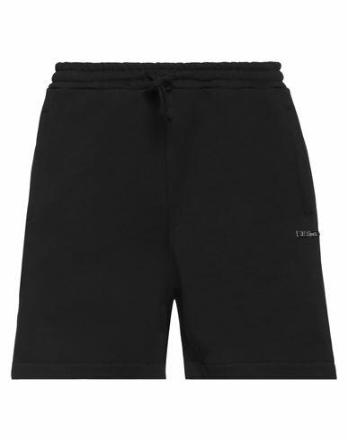 Les Hommes Man Shorts & Bermuda Shorts Black Cotton Cover