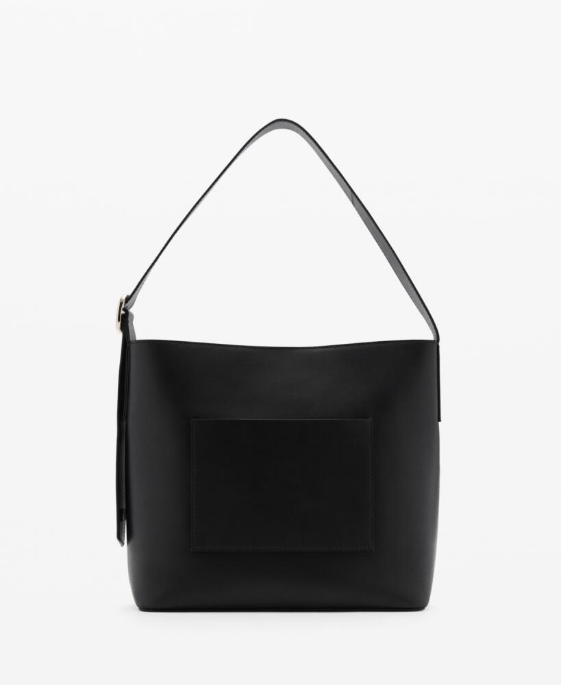 Mango Women's Asymmetric Stiletto Shopper Bag - Black Cover