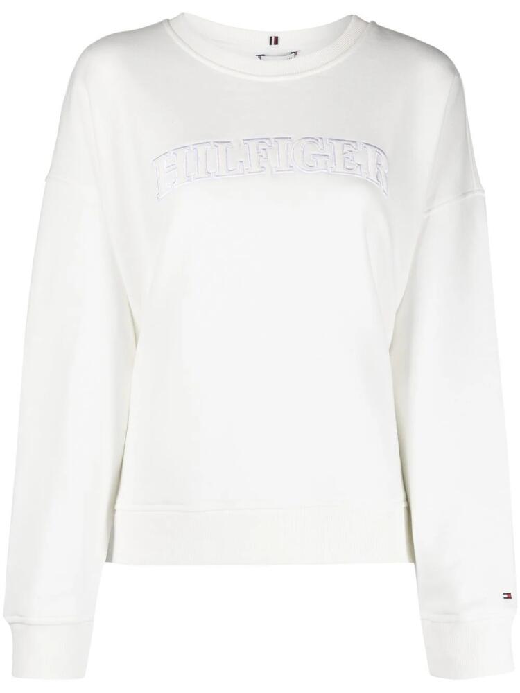 Tommy Hilfiger embroidered-logo detail sweatshirt - White Cover