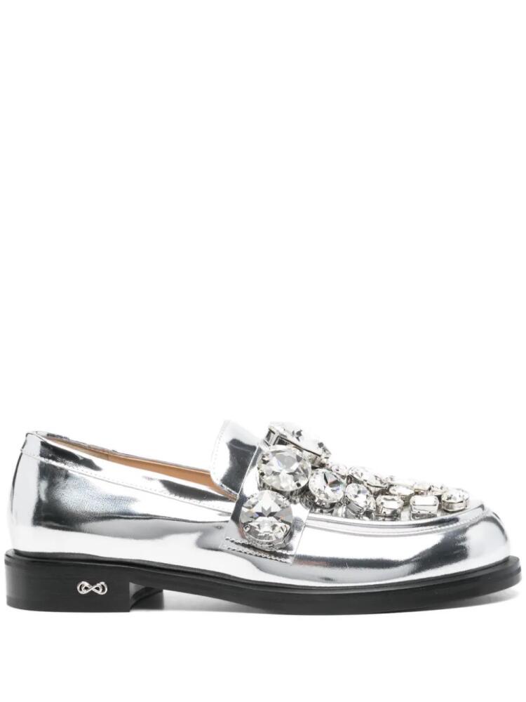 MACH & MACH crystal-embellished loafers - Grey Cover