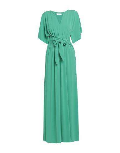 Kaos Woman Maxi dress Green Acetate, Polyamide, Elastane Cover