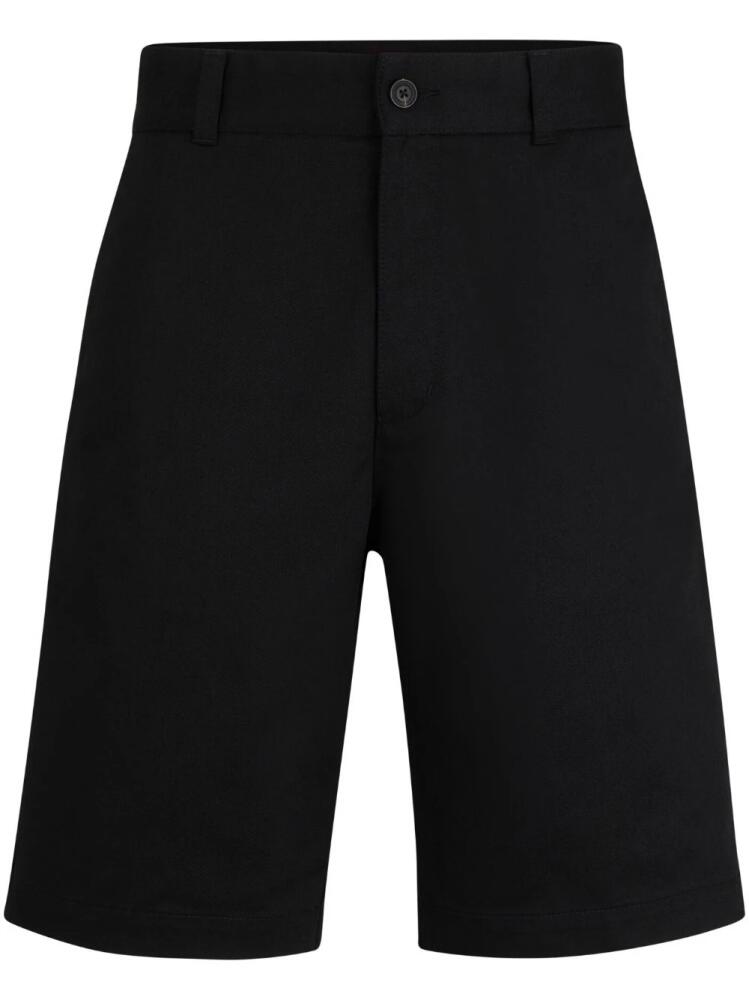 HUGO mid-rise chino shorts - Black Cover