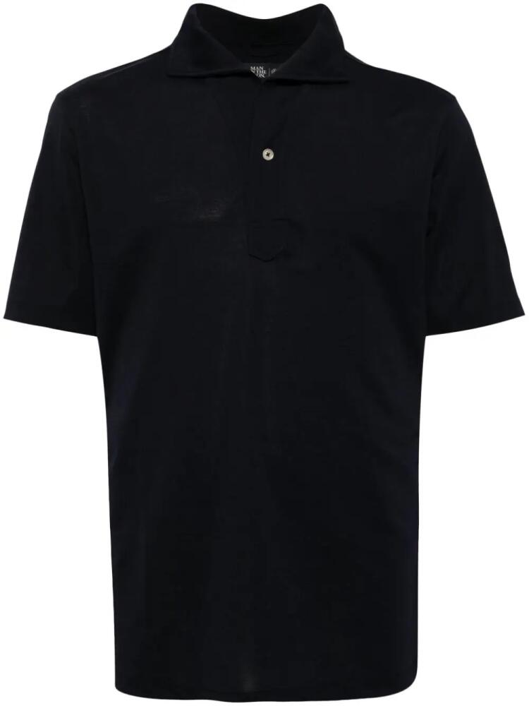 Man On The Boon. short-sleeve piqué polo shirt - Blue Cover