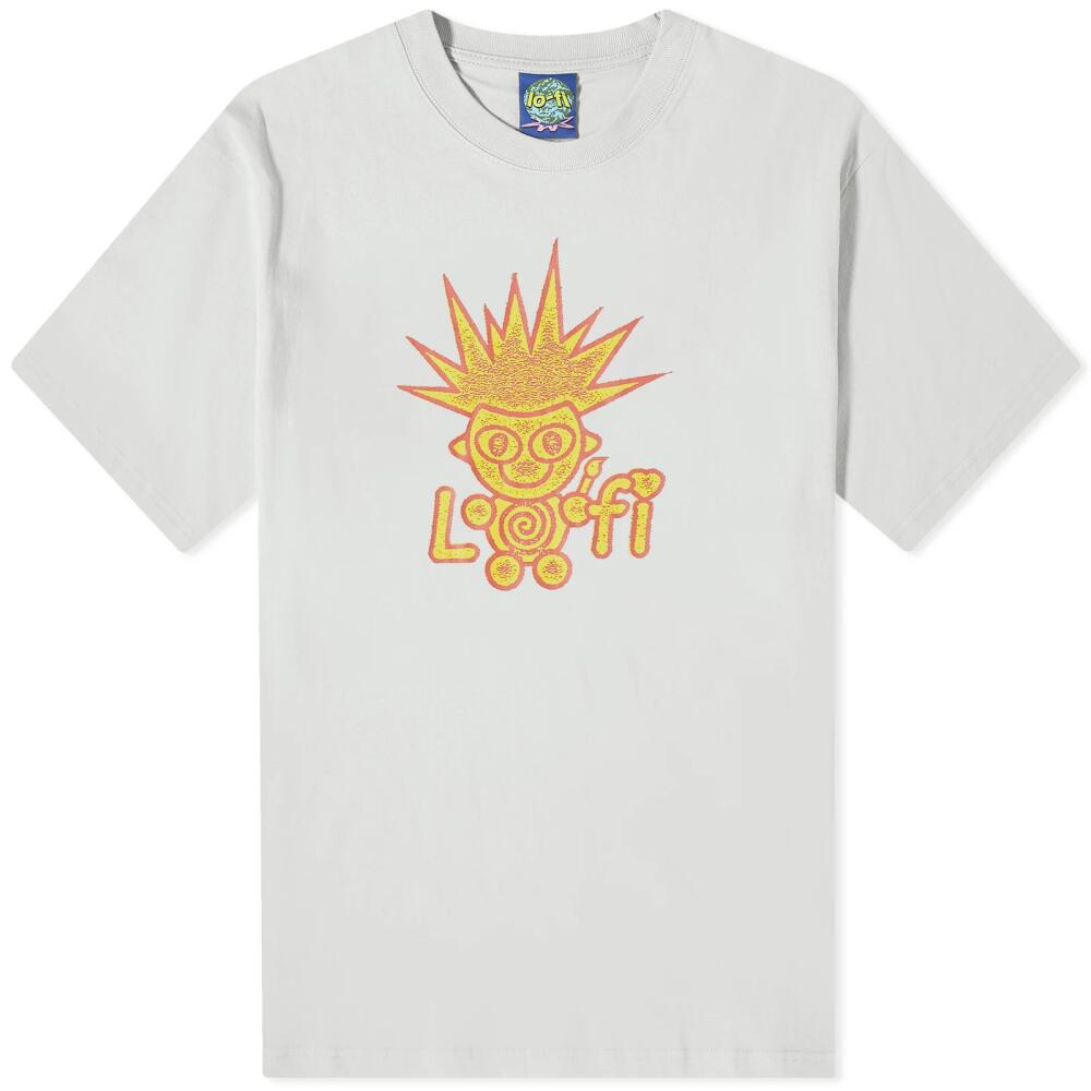 Lo-Fi Men's Troll T-Shirt in Cement Cover