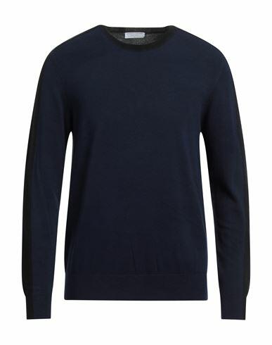 Majestic Filatures Man Sweater Navy blue Organic cotton, Elastane Cover