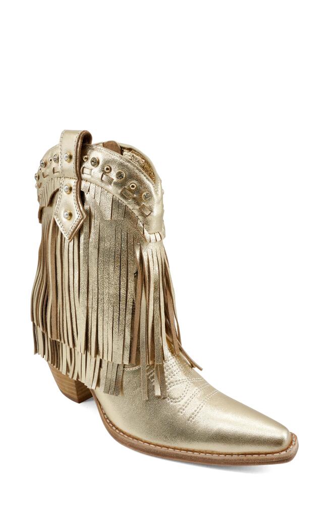 ZIGI Finlandia Fringe Western Boot in Gold Cover