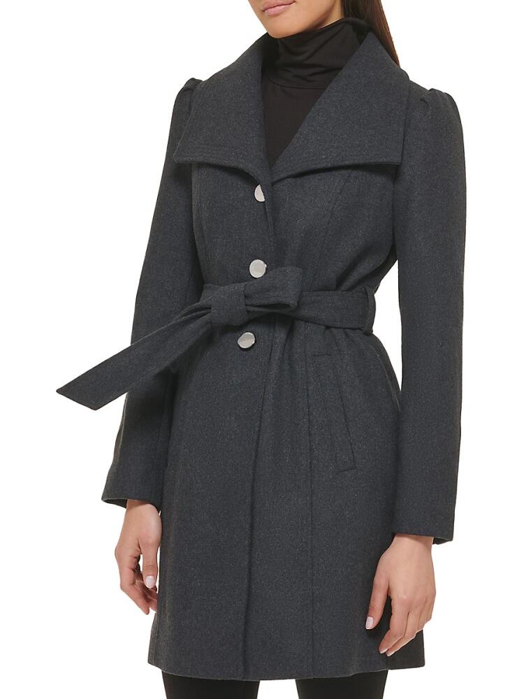 Guess Women's Wool Blend Peacoat - Charcoal Cover