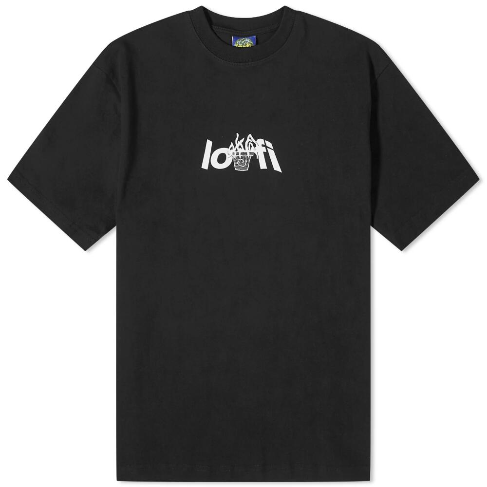 Lo-Fi Men's Plant Logo T-Shirt in Black Cover