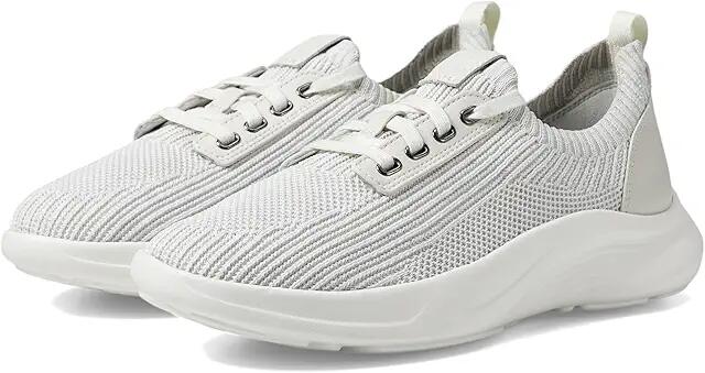 Johnston & Murphy Escape Knit Lace-Up (White) Women's Shoes Cover