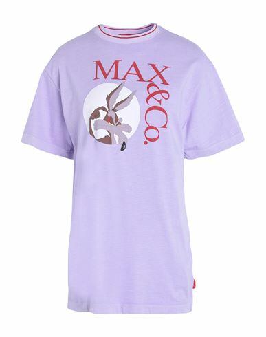 Max & co. Zzy Woman T-shirt Lilac Cotton Cover