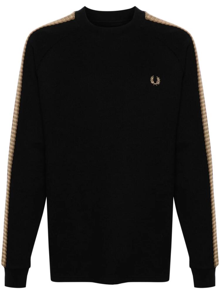 Fred Perry logo-embroidered cotton sweatshirt - Black Cover